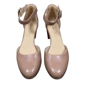 Clarks Ankle Strap Block Heel Pumps | Comfort Cushion | Size 7